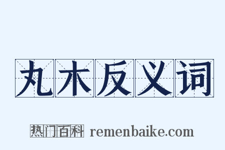 丸木反义词是什么意思的图片